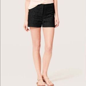 LOFT Black Lace Shorts Size 0
